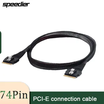 Встроенный тонкий серверный кабель PCIe Sas4.0 SFF-8654 8i-SFF-8654 8i 24 Гбит/с длиной кабеля 0,5 м
