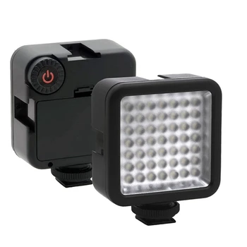 Яркая светодиодная подсветка для видеосъемки, 49 светодиодных ламп для камеры с регулируемой яркостью, Портативная панель освещения камеры для Canon, Nikon, Sony и других камер DLSR