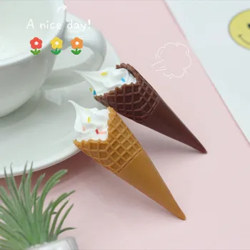 5шт Модель поддельного рожка для мороженого, имитирующий торт, Искусственная еда на десерт, реквизит для витрины магазина, декор для вечеринки, Детская игрушка