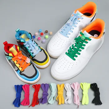 1 Комплект 10 Цветов Эластичные Шнурки Для обуви С Круглым Замком Без Завязывания Шнурки Для Обуви Для Детей И Взрослых Быстрые Ленивые Шнурки Резиновые Кроссовки Шнурки Для Обуви 2022