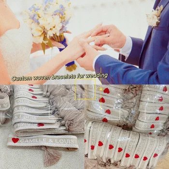 Плетеные браслеты на заказ для свадебных мероприятий, туристических концертов