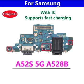 Оригинал для Samsung Galaxy A52S A528B USB Micro Charger порт зарядки разъем док-станции Материнская плата Основная плата Flex