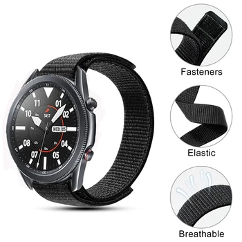 Для Samsung Galaxy Watch 3 41 мм 45 мм Ремешок С Нейлоновой Петлей Ремешок Для часов 20 22 мм Спортивный Браслет Для Galaxy Watch 42 46 мм/Gear S3 S2 Band