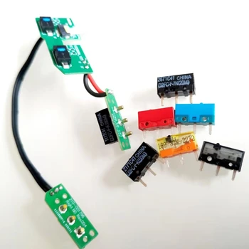 Ремонт микропереключателя мыши, замена круглой платы кнопки мыши для платы микропереключателя G603 с горячей заменой кабеля