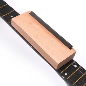Деревянный блок для крепления гитары, напильник для ладов, концы для шлифовки режущей кромки, инструмент для ремонта заусенцев, Инструменты для снятия фаски с грифа 175x56 мм