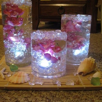 12 шт. /лот, светодиодные лампы со свечами из флоралита, водонепроницаемые чайные гирлянды, погружные для свадебного украшения