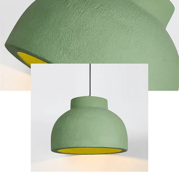 Серия Wabi Sabi зеленая креативная дизайнерская люстра для гостиной, столовой, спальни в скандинавском стиле INS, атмосферного освещения для кабинета