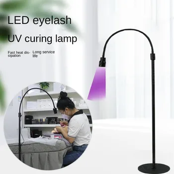 2023 Новая светодиодная УФ-лампа для отверждения клея Purple Line для красоты, наращивания ногтей, бровей, накладных ресниц, шага для ног, светодиодный торшер