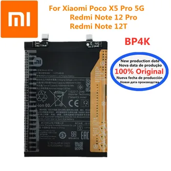 Новый Оригинальный Высококачественный Сменный Аккумулятор BP4K 5000 мАч Для Xiaomi Redmi Note 12 Pro/Note 12T Poco X5 Pro 5G Телефонные Батареи
