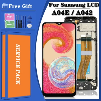 Высокое качество Для Samsung A04e A042 A042F A042F/DS ЖК-дисплей с Сенсорным Экраном Дигитайзер в сборе A04E LCD с рамкой