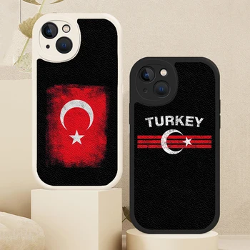 Турция Чехол Для Телефона С Турецким Флагом Для iPhone 13 12 11 14 Pro Max Mini 7 8 Plus X XS XR Из Овечьей Кожи Защитный Чехол