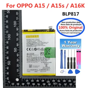 Высококачественный Оригинальный Аккумулятор BLP817 Для OPPO A15 A15s A16K 4230mAh Аккумулятор Мобильного Телефона Bateria + Номер отслеживания