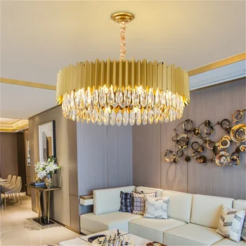 Люстра TEMAR Светильники Роскошные Золотые Подвесные светильники Postmodern Home LED для гостиной столовой
