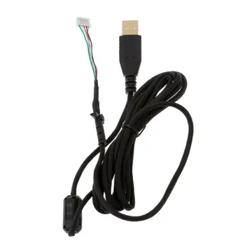 Прочная нейлоновая плетеная леска USB-кабель для мыши, сменный провод для аксессуаров для игровой мыши G102